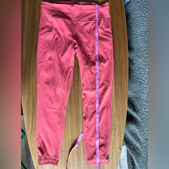 Lululemon salmon pink Leggings - Picture 2 of 14